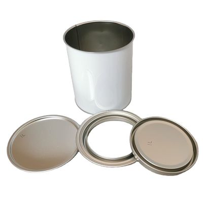 comprar Pintura Tin Cans del coche cubo redondo de la pintura del metal de 4 litros con la tapa online manufacture