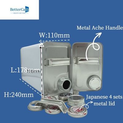 comprar El aceite de motor del metal 4L Tin Can Round Shape With modificó la manija para requisitos particulares online manufacture