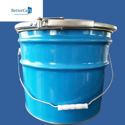 comprar Cubo ligero de la pintura del metal cubo de acero inoxidable de 5 galones con la tapa online manufacture