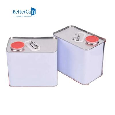 comprar Cuadrado Marine Engine Oil Tin pintura Tin Cans de 2 litros con la cubierta del tornillo online manufacture
