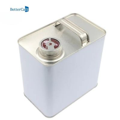 comprar Envase rectangular del metal de la lata 4L 2L de la pintura del coche ISO9001 con el envase de empaquetado del casquillo del canalón online manufacture