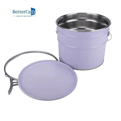 calidad  White Decorating Paint Can 5 Gallon Metal Bucket With Lid ISO9001 Approved fábrica