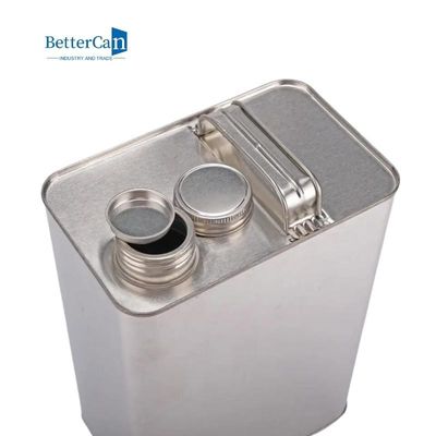 comprar estilo de 4L F que adorna la poder de la pintura   Latas de plata vacías de la pintura con el top del tornillo online manufacture