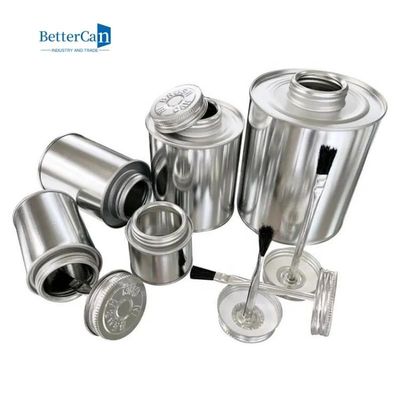 calidad  Cylindrical Industrial Paint Tins Logo Debossed Glue Packaging Empty 250ml Paint Can fábrica