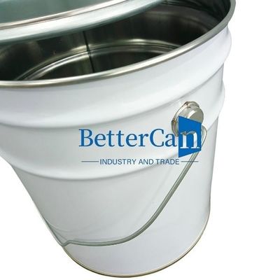 comprar cubo durable del metal del moho anti del cubo de la pintura del metal 10L 5 galones con la tira de la espuma online manufacture
