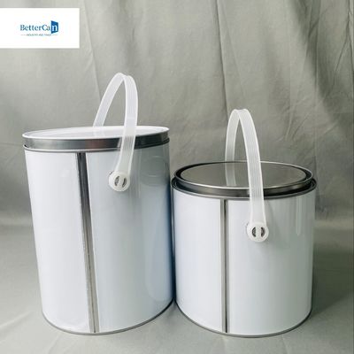 comprar 1 galón de pintura redonda contenedor de estaño de metal de 3,75 litros Tamaños personalizables online manufacture