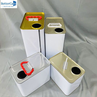 comprar 3.75 litros de pintura blancos recubiertos 1 galón de latas de estaño cuadrado vacío online manufacture