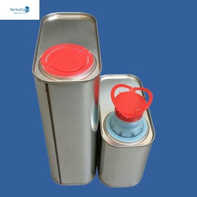 Latas adaptables de la pintura de 500ml 1L, Tin Cans rectangular vacío