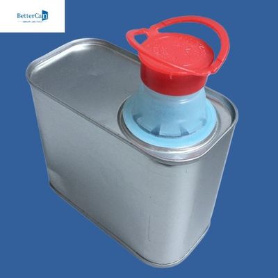 Latas adaptables de la pintura de 500ml 1L, Tin Cans rectangular vacío
