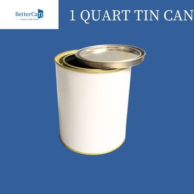 Almacenamiento de encargo de Tin Bucket Drum For Packaging del metal 1L de la poder redonda auto del metal