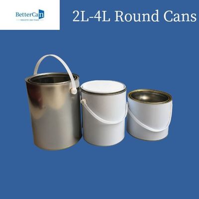 3 litros/5 litros pintan la poder de Tin Cans Round Metal Tin para el almacenamiento de capa químico