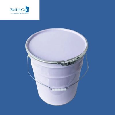 Cubo vacío 20L de la pintura del metal cubo blanco de la pintura de 5 galones con altura ajustable