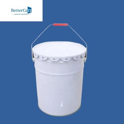 Cubo vacío 20L de la pintura del metal cubo blanco de la pintura de 5 galones con altura ajustable