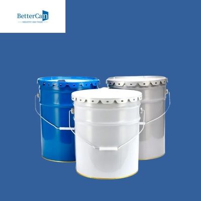 Cubo de acero blanco de 5 galones, reciclando las latas viejas de la pintura para embalar a Marine Coating