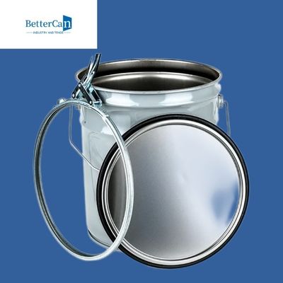 La poder de la pintura de exterior del metal, vacia el acero Pail With Lid de 5 galones