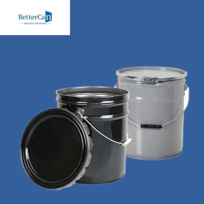 Poder química de la pintura exterior del metal 20L del cubo de encargo de la pintura       Con la tapa de la flor