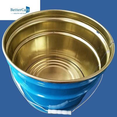 El metal que se puede volver a sellar pinta el cubo de Pail Bucket Metal Five Gallon con la tapa de la manija