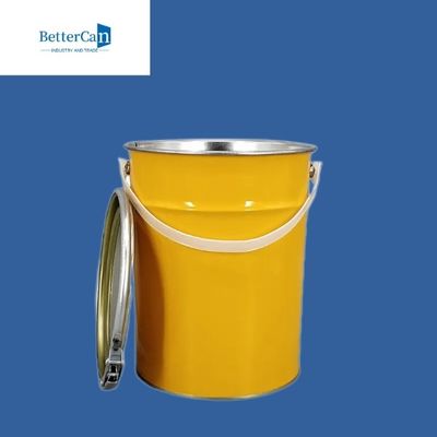 la pintura Pail Round del metal de 0.28mm-0.35m m la O.N.U del cubo del metal de 5 litros aprobó
