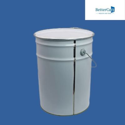 cubo de la pintura del metal de la ronda 20l tambor metálico de 5 galones, con el tapón de tuerca