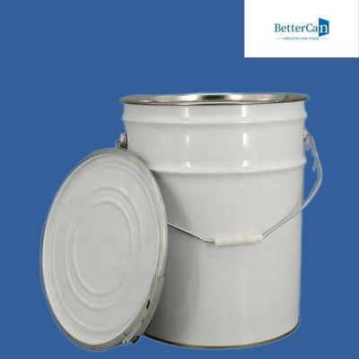 Hojalata cubos de la pintura de 5 galones, cubo del metal 20L con la tapa