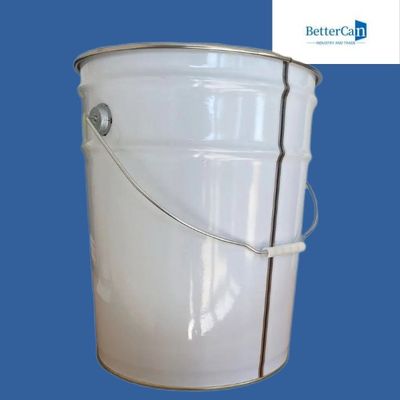 cubo 0.28m m de la pintura de la ronda 10l vacíos con la tapa de la flor del estirón
