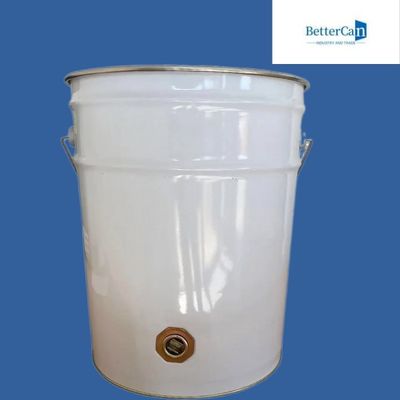 cubo 0.28m m de la pintura de la ronda 10l vacíos con la tapa de la flor del estirón