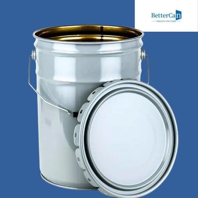 Poder química de la pintura exterior del metal 20L del cubo de encargo de la pintura       Con la tapa de la flor