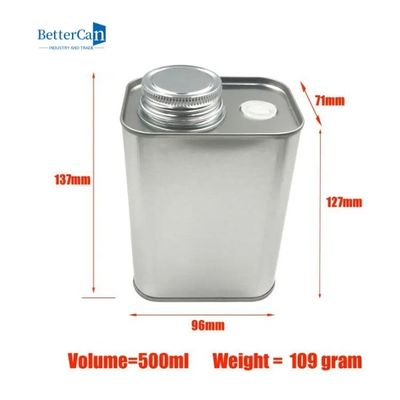 los botes del té del metal 200g vacian 8 onzas Tin Containers 116x60x100m m con la válvula