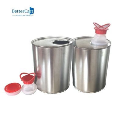 Aceite de motor de encargo ISO9001 Tin Empty Square Paint Cans 1 litro
