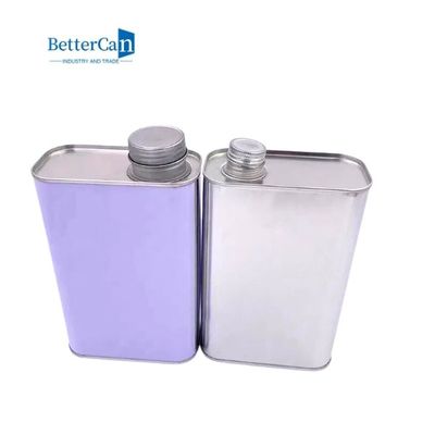 Aceite de motor de pintura de Tin Can 26m m Tin Cans Easily Open For del cuadrado de 1 litro