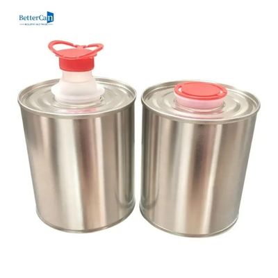 Aceite de motor redondo del motor del metal 1L Tin Can Logo Printed For