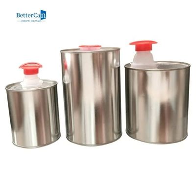 Aceite de motor redondo del motor del metal 1L Tin Can Logo Printed For