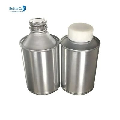 Metal redondo Tin Container With Metal Cover de la lata 200ml 500ml del aceite de motor
