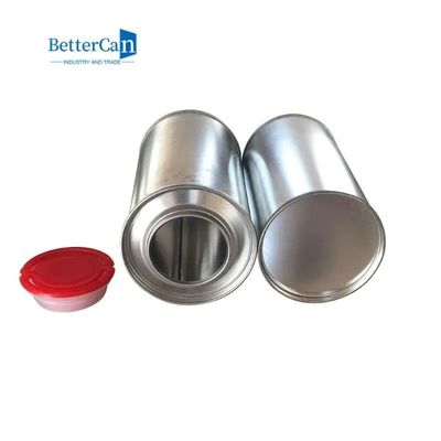 Metal redondo Tin Can Cylinder Shaped D84*H210mm de 1 litro con la tapa