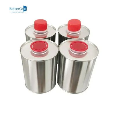 1 Gal Engine Oil Tin latas de empaquetado de 1 metal del litro con la tapa plástica del tornillo de tope