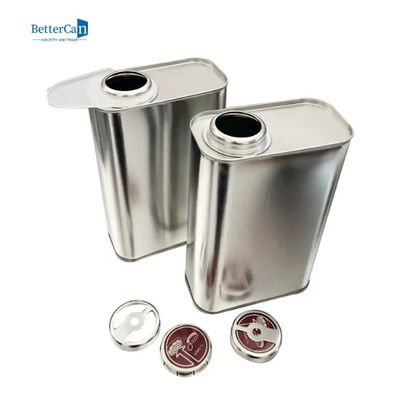 tapón de tuerca llano del embudo de Tin Custom Tin Containers With del aceite de motor 500ml