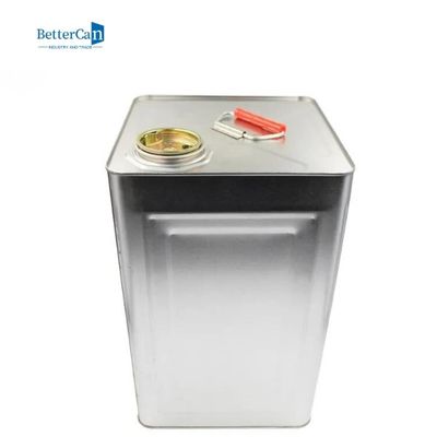 Indicador de plata vacío de los cubos 0.28mm-0.35m m del metal del cuadrado de las latas 18L 20L de la pintura