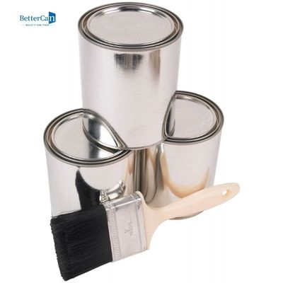 Pintura Tin Cans del coche cubo redondo de la pintura del metal de 4 litros con la tapa