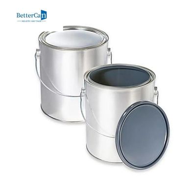 Recicle el viejo rectángulo de las latas de la pintura las latas vacías de la pintura del tamaño del cuarto de galón de 5 litros