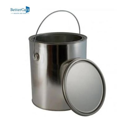 Recicle el viejo rectángulo de las latas de la pintura las latas vacías de la pintura del tamaño del cuarto de galón de 5 litros