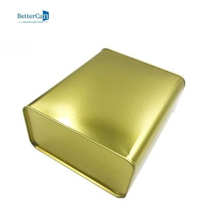 El aceite de motor que la pintura vacía estaña la pintura vacía rectangular conserva 1 galón con el tapón de tuerca de la presión
