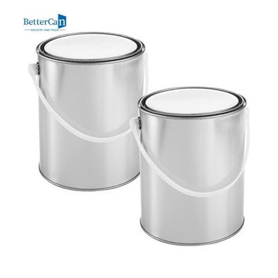 Recicle el viejo rectángulo de las latas de la pintura las latas vacías de la pintura del tamaño del cuarto de galón de 5 litros