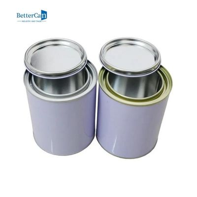 La pintura Tin Cans Round Empty Quart de 1 litro conserva para la capa solvente