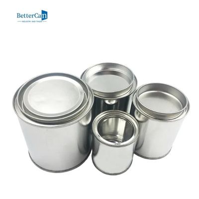 Poder vacía de la pintura del metal del tamaño de la pinta del 1/2 con la tapa, contenedores de almacenamiento de la pintura para la pintura de sobra