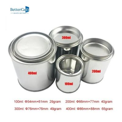 Pequeña ronda vacía de Tin Cans 500ml de la pintura resistente a la corrosión con la tapa de la palanca