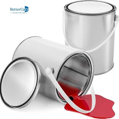 Alrededor 5 del galón vacío Tin Buckets Bulk del envase 1,3 de la pintura de la industria de las latas de la pintura del litro