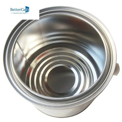 Latas vacías redondas de 1 pintura del galón, pintura sin forro Tin Pails de 1 cuarto de galón