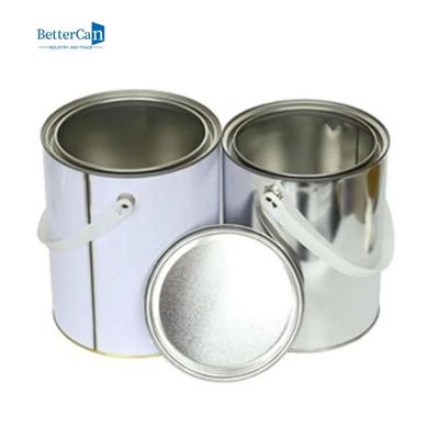 Pintura redonda Tin Cans Container   latas vacías de la pintura del galón del metal 4L