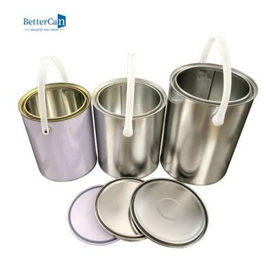 Reciclando las latas vacías de la pintura, pinte a pequeño Tin Cans With Lever Lid