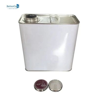 Pintura vacía Tin For Thinner Chemical del cuadrado de Tin Can 2L del cuadrado del casquillo de la presión
